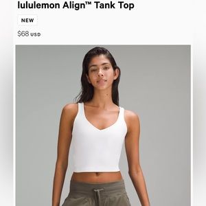 lululemon Align™ Tank Top - white